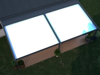 Deponti Verdeca Aluminium Pergola with Motorised Retractable Roof